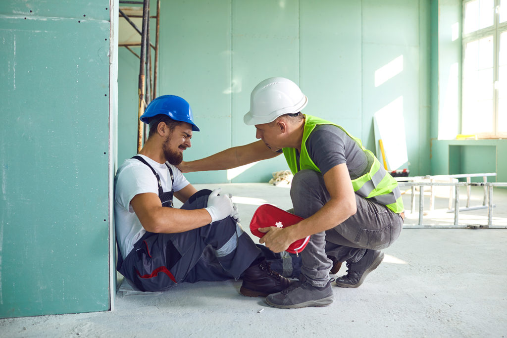 his helping his friend who have work injury